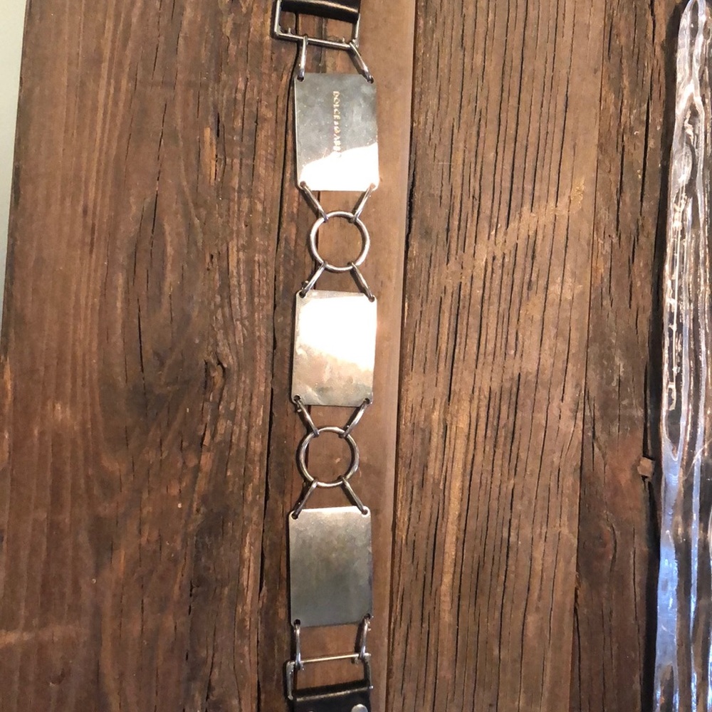 Dolce & Gabbana black leather belt